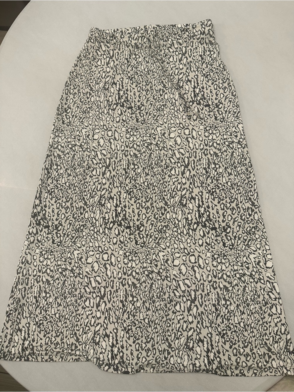 Women’s Printed Maxi Skirt - Neutral Animal Print